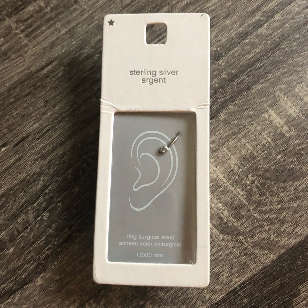 Sterling Silver Cartilage Hoop Earring